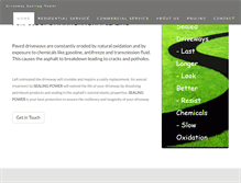 Tablet Screenshot of drivewaysealingpower.com